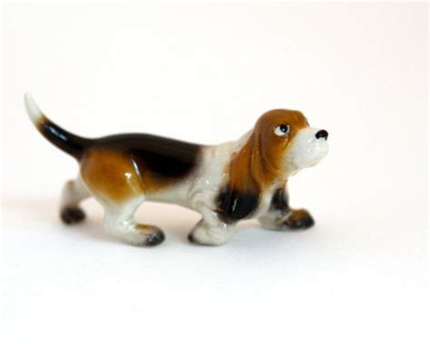 Mini Basset Hound Mama Dog Figurine By Hagen Renaker Etsy Dog
