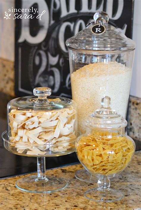 4 out of 5 stars with 4 ratings. Decorating with Glass Canisters - Sincerely, Sara D ...
