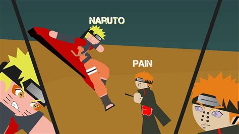 Naruto Vs Pain Canceled Old Animation Youtube