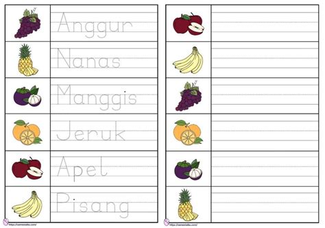 Lembar Kerja Anak Tk Tema Kesukaanku : Aku Pintar Membaca dan Menulis