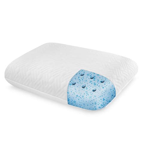 Sharper Image Conventional Gel Infused Memory Foam Pillow Walmart Com