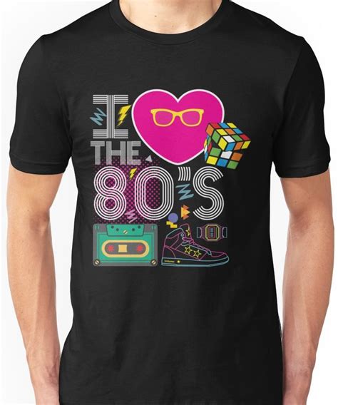 I Heart The 80s Eighties Slim Fit T Shirt Shirts T Shirt Shirt