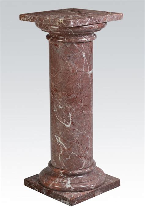 Sold Price Rouge Marble Pedestal 39h June 6 0118 1100 Am Edt