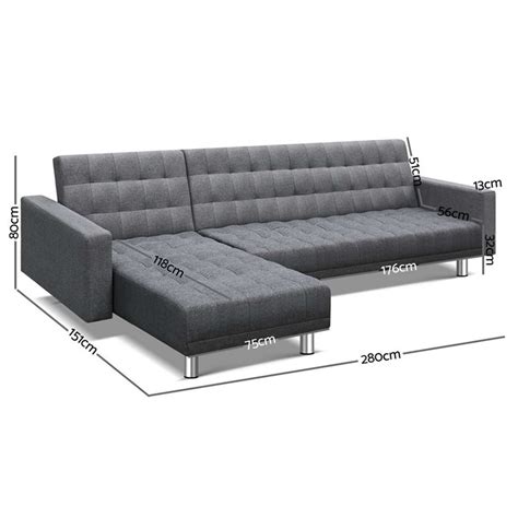 Our fabric lounges come in many styles, every size, and a range of colours and materials. Buy Artiss Modular Fabric Sofa Bed - Grey | GraysOnline ...