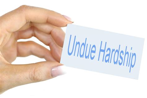 Undue Hardship Free Of Charge Creative Commons Hand Held Card Image