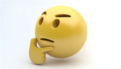 3d Model Emoji Thinking Vr Ar Low Poly Cgtrader