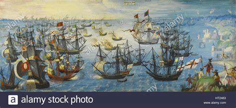 La Armada spagnola al largo della costa meridionale dell'Inghilterra ...