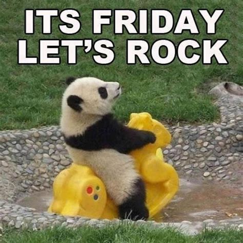 Its Friday Lets Rock Friday Funny Images Its Friday Quotes Friday Humor