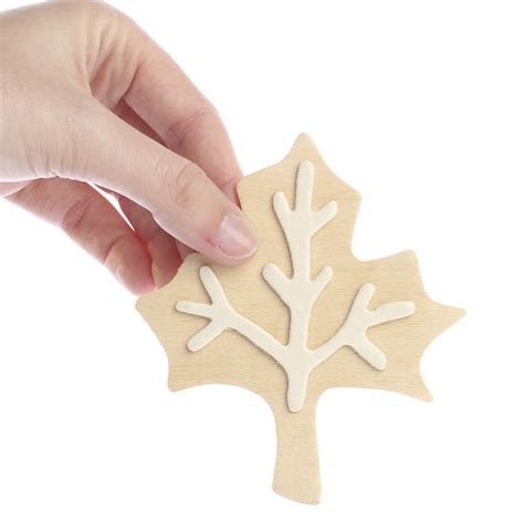 3d Unfinished Wood Autumn Leaf Cutout Halloween And Fall Wood Cutouts
