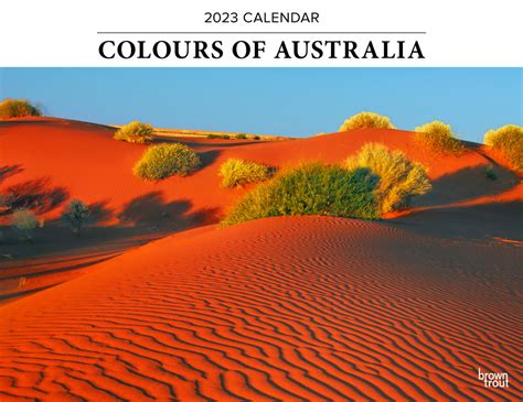 Colours Of Australia 2023 Horizontal Wall Calendar Browntrout