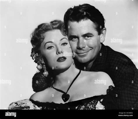 The Redhead And The Cowboy Rhonda Fleming Glenn Ford 1951 Stock
