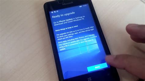 Lumia 430 Upgrade To Windows 10 Mobile Youtube