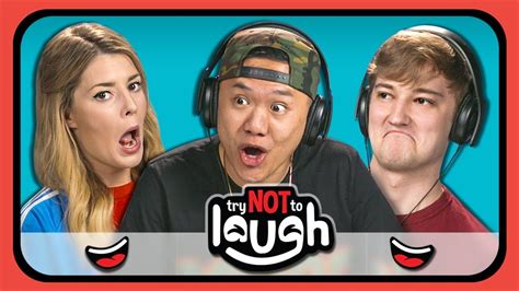 Youtubers React To Try To Watch This Without Laughing Or Grinning 23