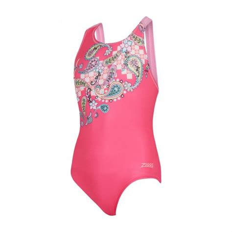 Zoggs Girls Heavenly One Piece Flyback Swimsuit Sport From Excell