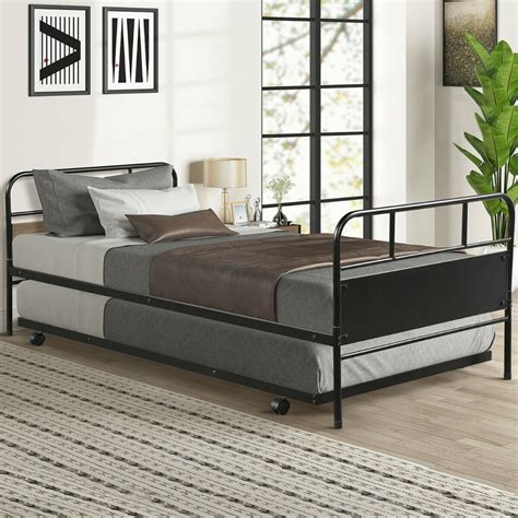 Twin Daybed And Trundle Frame Set Trundle Day Bed Hw63181 Full Bunk Beds Daybed With Trundle