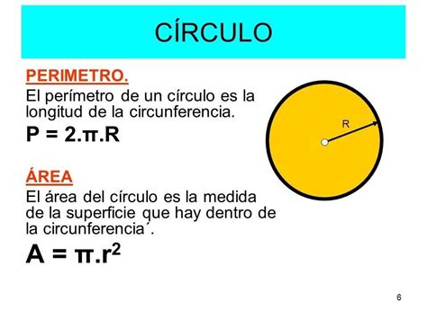 Formula Para Sacar El Area Y Perimetro Del Circulo Design Talk
