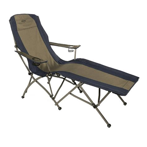 Kamp Rite Kampfl145 Soft Arm Folding Outdoor Camping Lounger Chair W