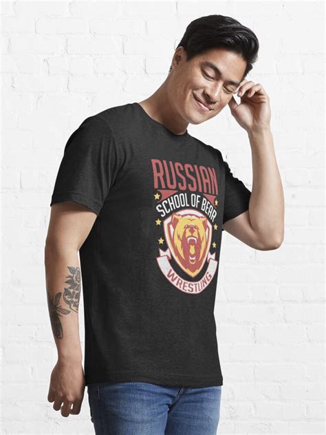 Russian Bear Wrestling Retro Wrestler Mixed Martial Arts Mma T Shirt