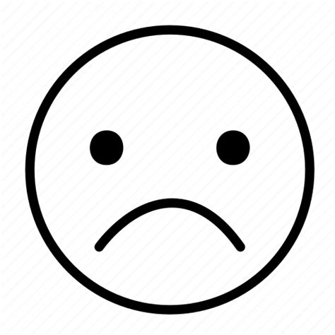 Angry Emoticon Face Sad Unhappy Icon