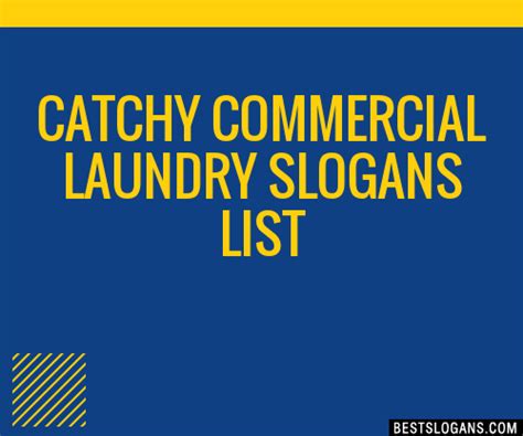 Catchy Commercial Laundry Slogans Generator Phrases
