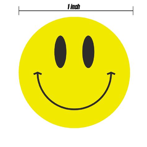 1 Inch Smiley Face Stickers Roll Happy Face