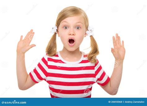 Surprised Girl With Hands Up Royalty Free Stock Photos Image 20693068