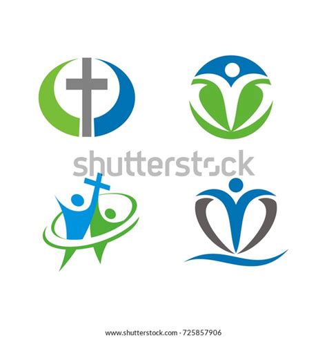 Church Religious Logo Design Template Vector Stock Vector Royalty Free
