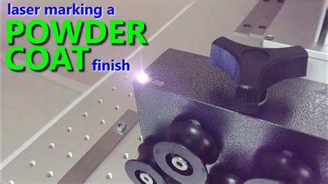Fiber Laser Marking Powder Coated Aluminum Youtube