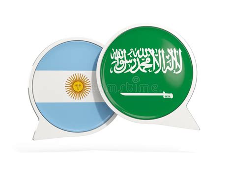 Argentina Vs Saudi Arabia Soccer Match, National Colors, National Flags 