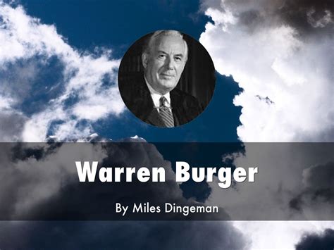 Warren Burger By Milesdingeman