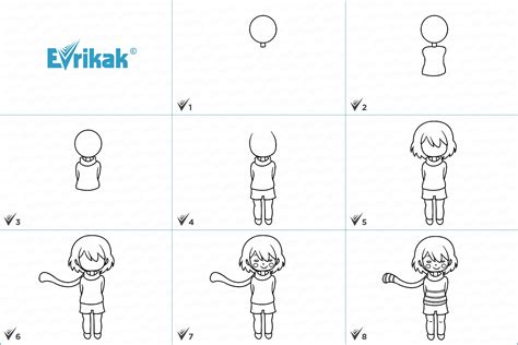 How To Draw Frisk From Undertale In Stages Using A Pencil
