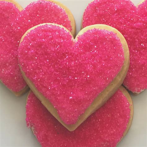 pink heart shaped sugar cookies 14 cookies fresh baked superlove cookies and ts