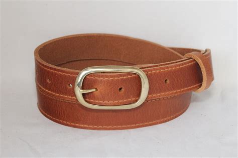 1 14 Leather Belt Tan Plain Leatherwork By Brian Kerrigan