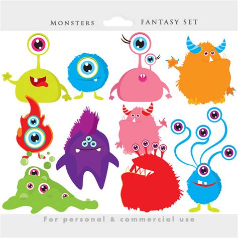 Cute Clipart Monsters Clip Art Library