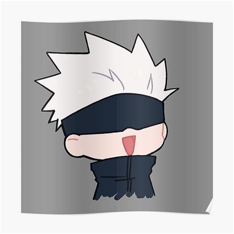 I wish he was my teacher :,) saved by redbubble. Jujutsu Kaisen Chibi Posters | Redbubble