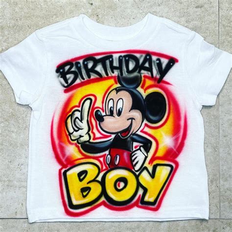 Birthday Boy Mickey Mouse Airbrush Brothers