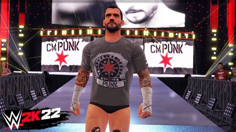 Wwe 2k22 Cm Punk Wwe Entrance With Trons And Cult Of Personality