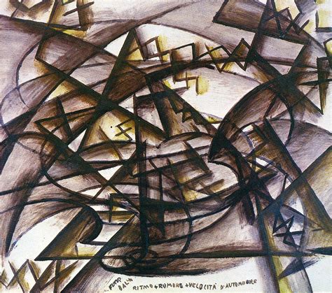 Velocidade Do Automóvel 1913 De Giacomo Balla
