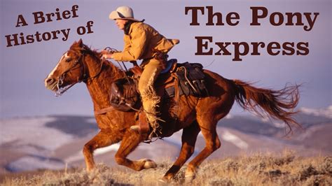 1900 Miles In 10 Days On Horseback A Brief History Of The Pony