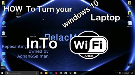How To Turn Your Windows 10 Laptop Into WiFi YouTube