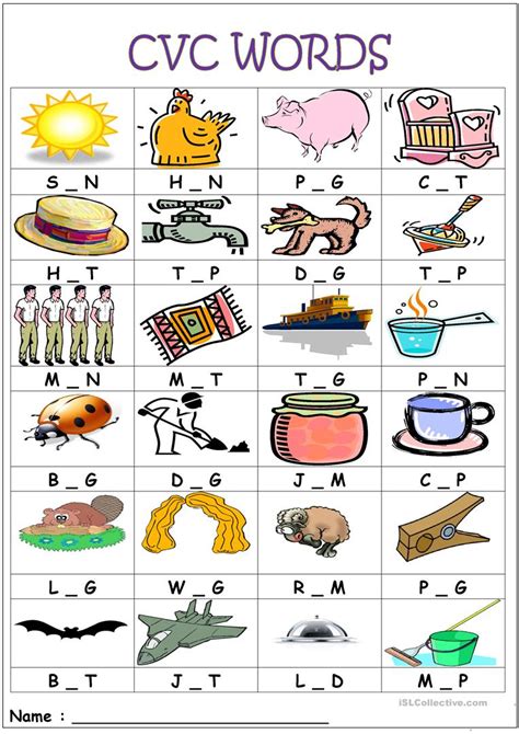 Matching Cvc Worksheet Have Fun Teaching Spelling Worksheets 1st Cvc