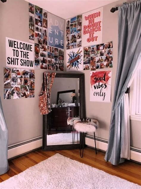Teen room wall decor ideas. 25 Cool Poster Decor Ideas For College Dorm Room ...