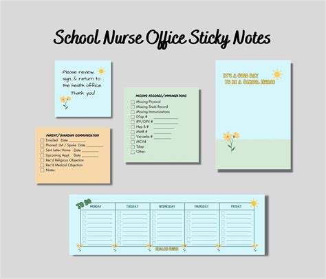 School Nurse Sticky Notes School Nurse Post It® Stylish Etsy