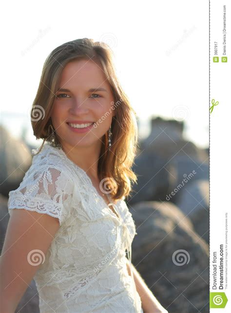 Nice Portrait Of Happy Teen Girl Stock Image Image Of