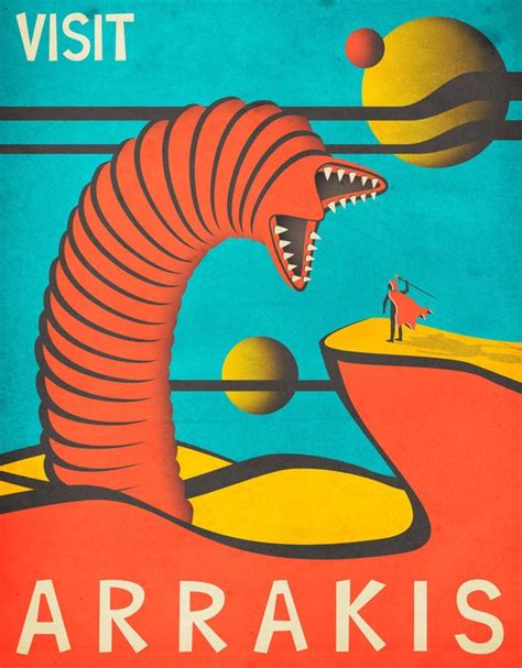 Arrakis Travel Poster Vintage Version Canvas Print Vintage Travel