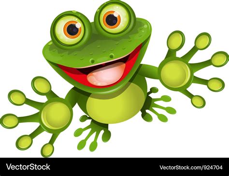 Happy Frog Royalty Free Vector Image Vectorstock