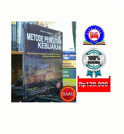 Jual Buku Metode Penelitian Kebijakan Prof Dr Sugiyono Di Lapak