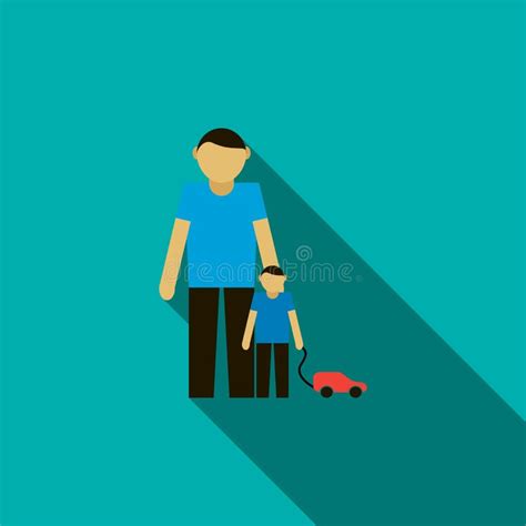 Father Son Icon Flat Style Stock Illustrations 992 Father Son Icon