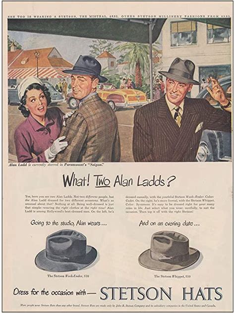 Vintage Stetson Hat Ads