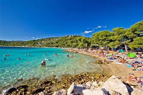 Ostrov Cres Pláž Slatina Chorvatsko Krásné Pláže